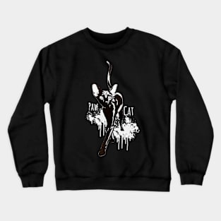 cats lover, black and withe Crewneck Sweatshirt